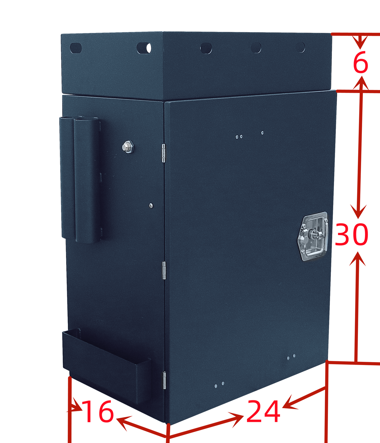 Caja de montaje trasera de aluminio de lujo - Puerta del lado del conductor