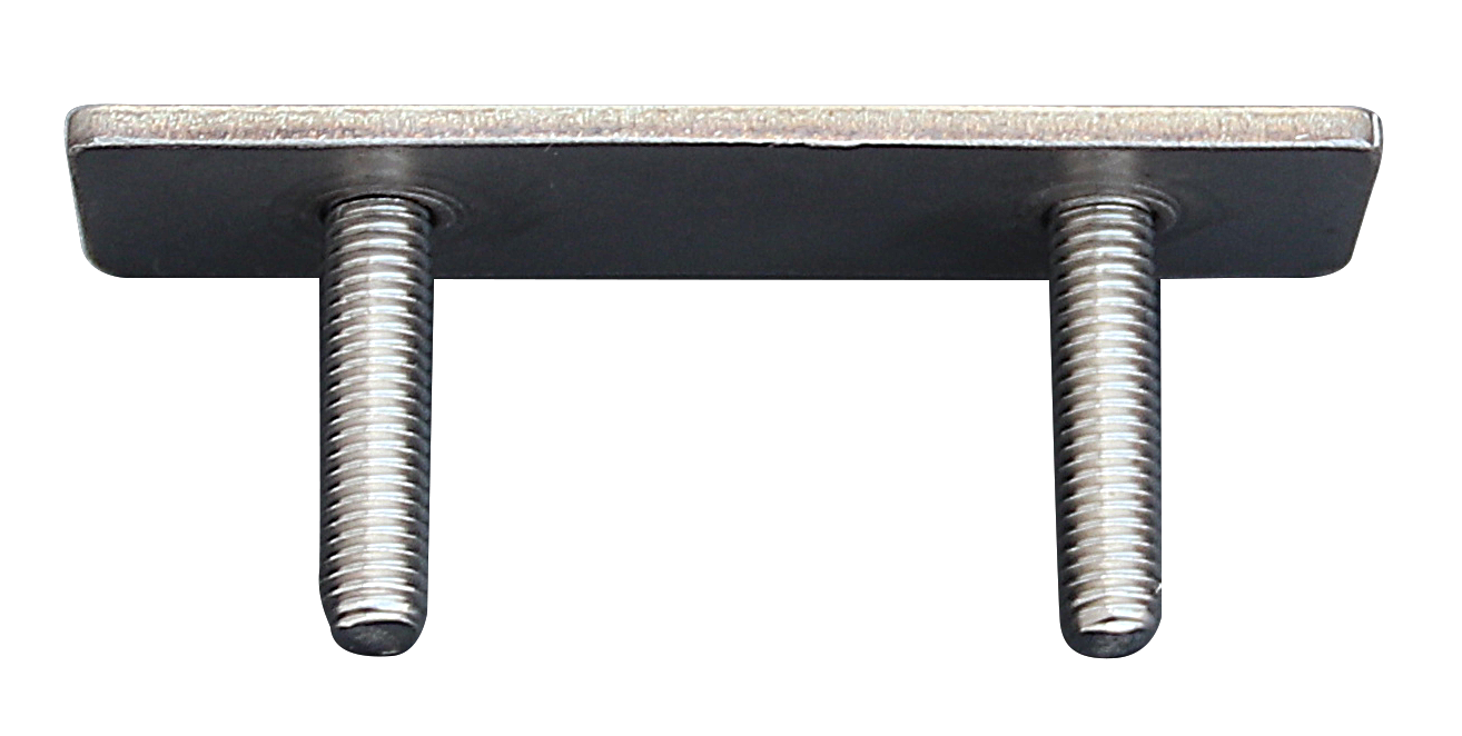 Pernos de acero inoxidable de doble montaje para riel de techo (paquete de 2)
