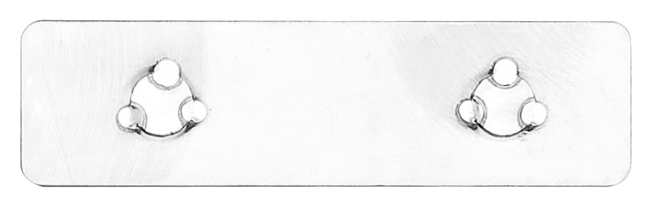 Pernos de acero inoxidable de doble montaje para riel de techo (paquete de 2)