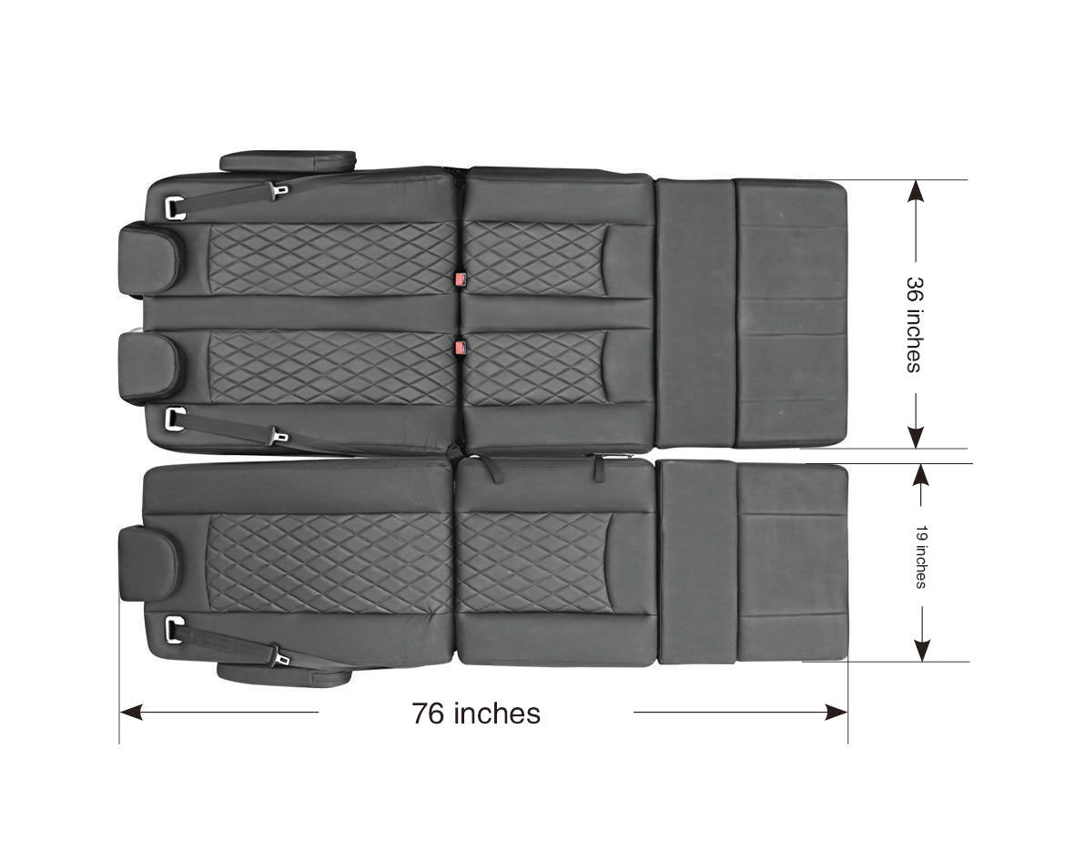 Double Reclining Seat Bed 36 Inch Width