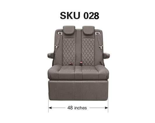 Double Reclining Seat Bed 48 Inch Width