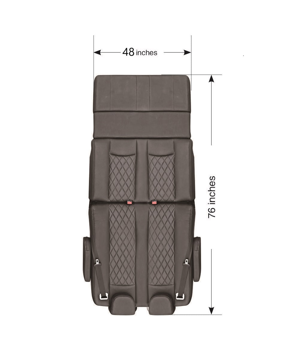 Double Reclining Seat Bed 48 Inch Width