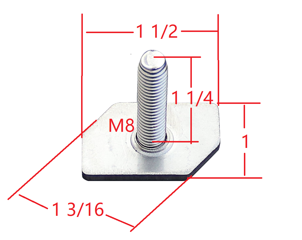 Universal Roof Rail Single Mount Stainless Bolts (10 Pack)