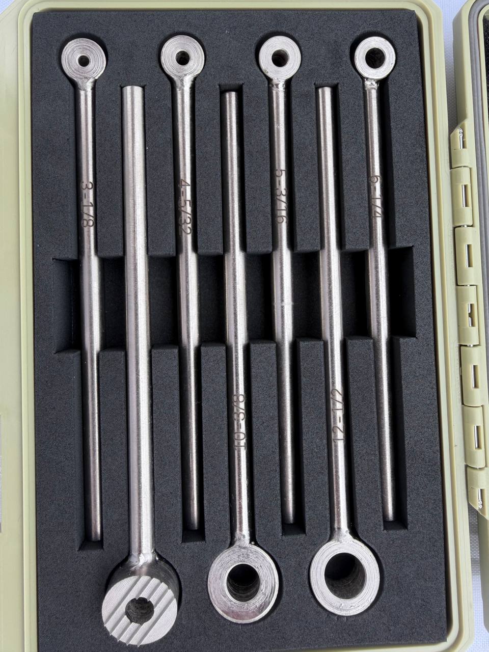 7-Piece Low-Clearance Rivet Nut Setter Kit, M3-M12 (1/8in-1/2in), Power tool, air tool, wrench, ratchet, sockets
